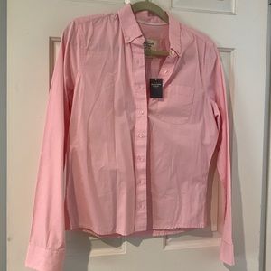 NWT Abercrombie & Finch Long sleeve Oxford button down shirt Size Med